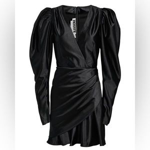 Rotate Birger Christensen No. 24 Black Satin Mini Dress